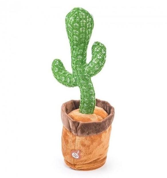 Дитяча іграшка Співаючий та танцюючий кактус Dancing Cactus 34х12х12 см Зелений - фото 2