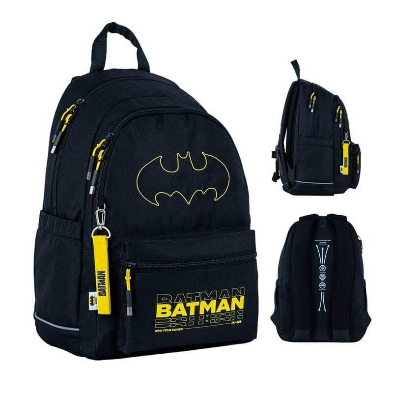 Шкільний рюкзак підлітковий KITE Education teens DC Comics Batman LED 19 л Чорний DC24-2575M (LED) - фото 2