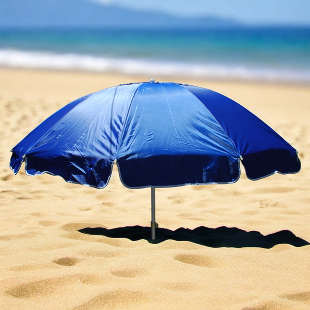 Зонт садовый и торговый с клапаном 2,5 м Синий (zo25blue) - фото 2