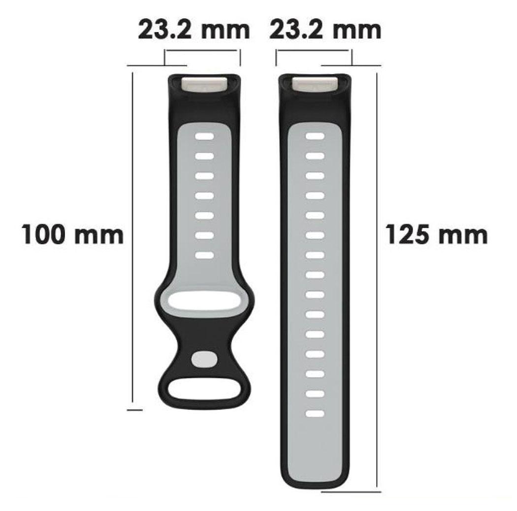 Ремешок силиконовый Primolux Sport для фитнес браслета Fitbit Charge 5 M Black/Grey - фото 6 Ремешок силиконовый Primolux Sport для фитнес браслета Fitbit Charge 5 M Black/Grey - фото 6