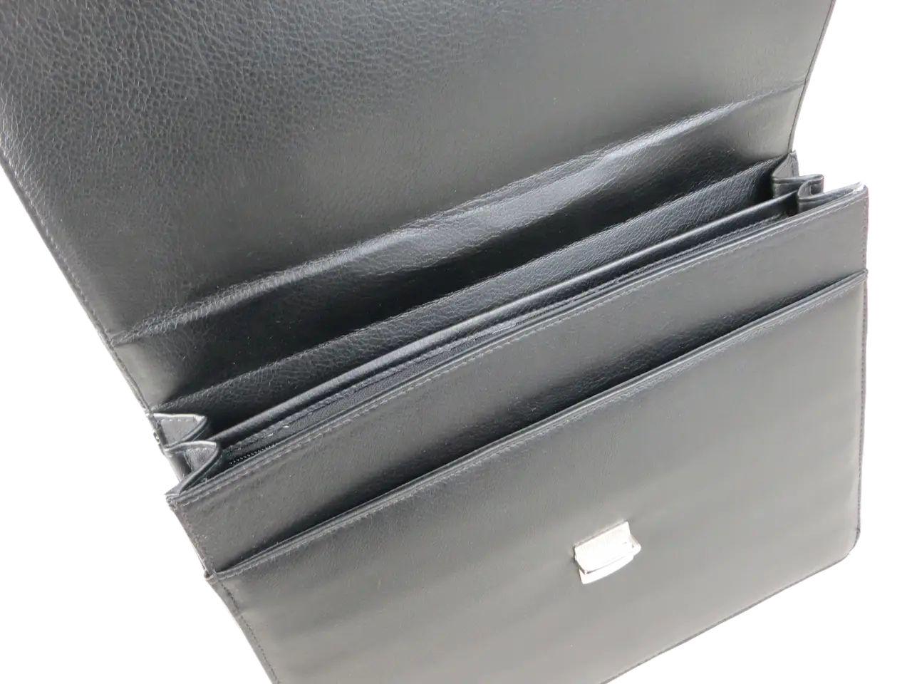 Портфель чоловічий Exclusive еко шкіра Чорний (713400-1) - фото 6 Портфель чоловічий Exclusive еко шкіра Чорний (713400-1) - фото 6