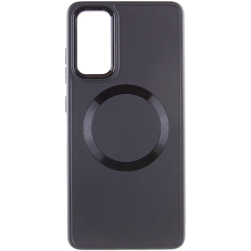 Противоударный TPU чехол Bonbon Metal Style with MagSafe для Samsung Galaxy S20 FE Черный/Black - фото 2