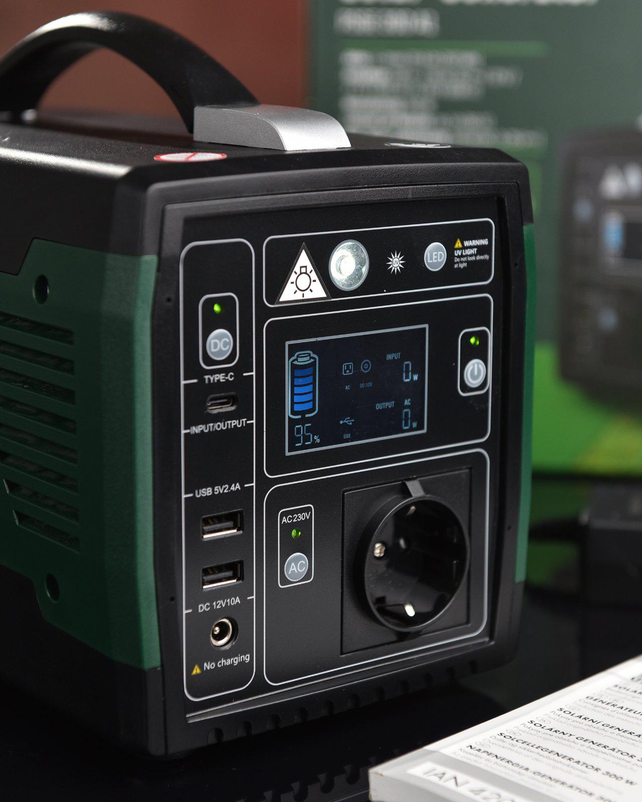 Зарядна станція Parkside Solar Generator 300W 2USB/Type-C (18184625) - фото 2 Зарядна станція Parkside Solar Generator 300W 2USB/Type-C (18184625) - фото 2