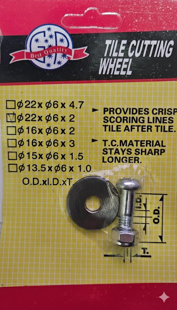 Ролик для плиткоріза 22х6х2 (3587) Ролик для плиткоріза 22х6х2 (3587)