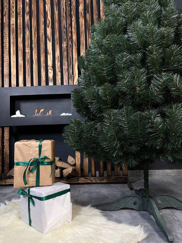 Штучна ялинка Монтана з пластиковою підставкою 1,9 м Зелений (YNK081340) - фото 2 Штучна ялинка Монтана з пластиковою підставкою 1,9 м Зелений (YNK081340) - фото 2