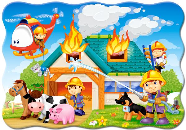 Пазли Castorland «Пожежна бригада» 32x23 см 30 деталей
