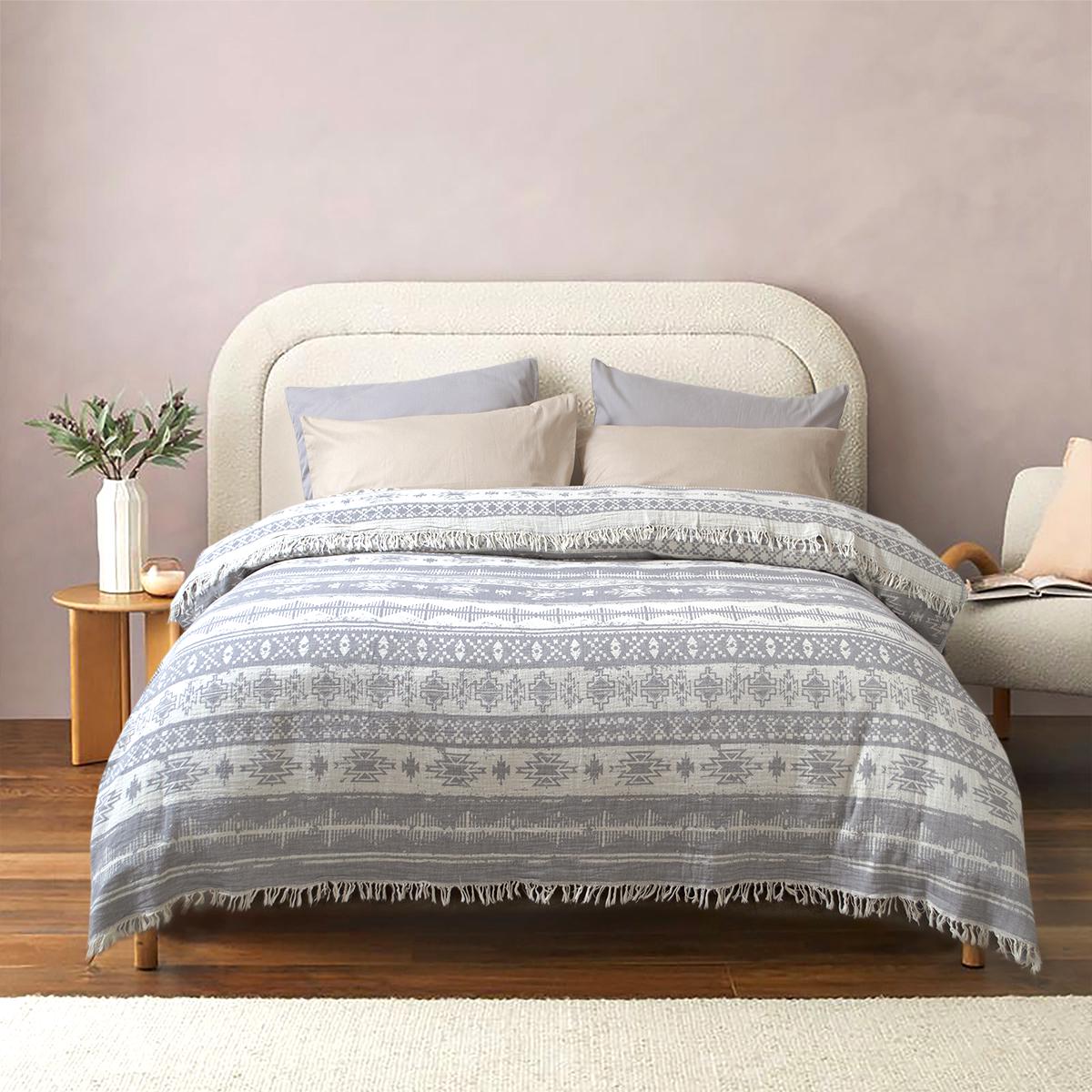 Покривало Lotus Home Hanya 190x225 см Сірий (svt-2000022332897) - фото 2