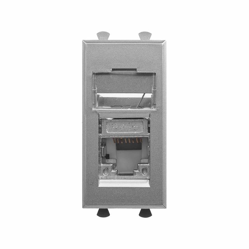 Розетка компьютерная ДКС Avanti RJ45 5е экранированная 1 модуль Серый (4404361)