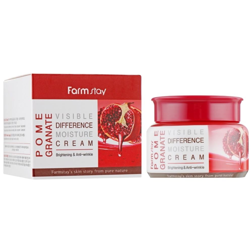 Крем для обличчя зволожуючийFarmstay Pomegranate Visible Difference Moisture Cream з муцином равлики 100 мл (8809636280549) - фото 1