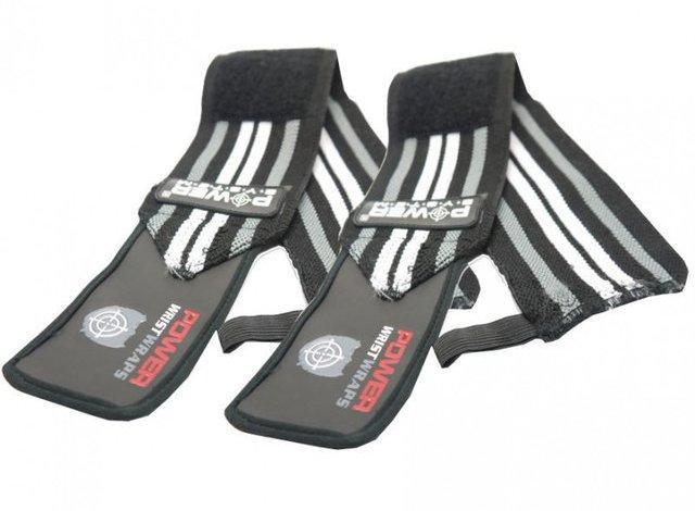 Кистьові бинти Power System Wrist Wraps PS-3500 Grey/Black - фото 2