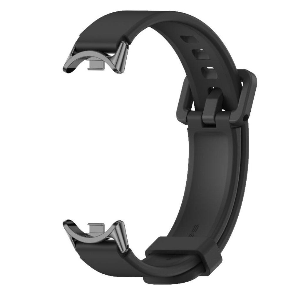 Ремінець силіконовий Mijobs для фітнес браслета Xiaomi Mi Smart Band 8 Black (1926179929) - фото 1 Ремінець силіконовий Mijobs для фітнес браслета Xiaomi Mi Smart Band 8 Black (1926179929) - фото 1
