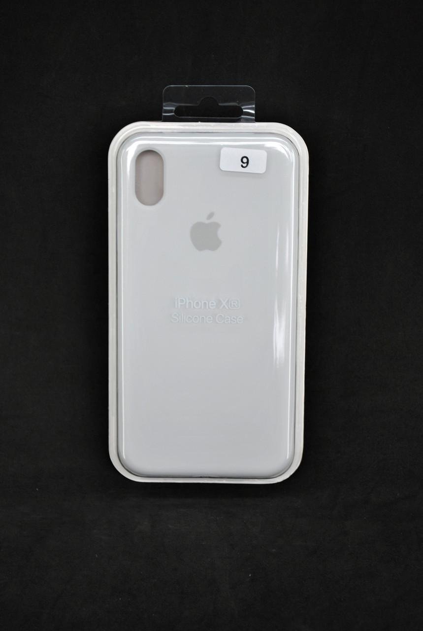 Чохол для телефону iPhone XR Silicone Case FULL №9 white - фото 1