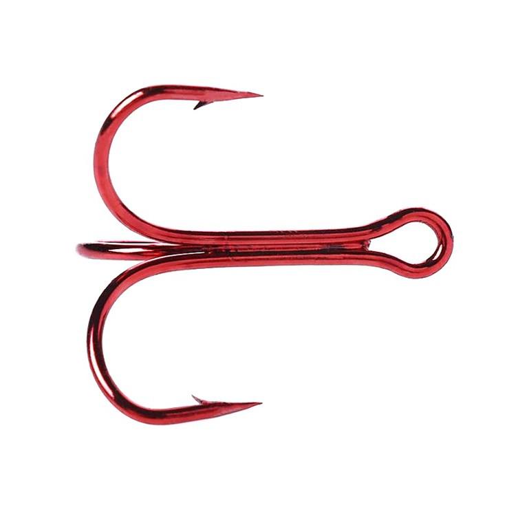 Гачок потрійний Fox Treble Hooks OEM №10 1 шт. Червоний (9996) - фото 3