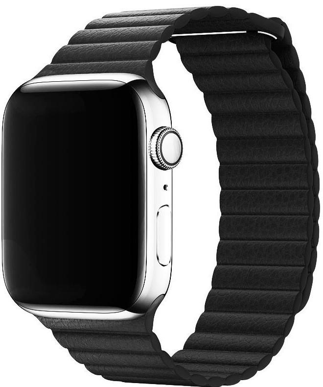 Шкіряний ремінець Leather Band Loop for Apple Watch 38/40mm, Black