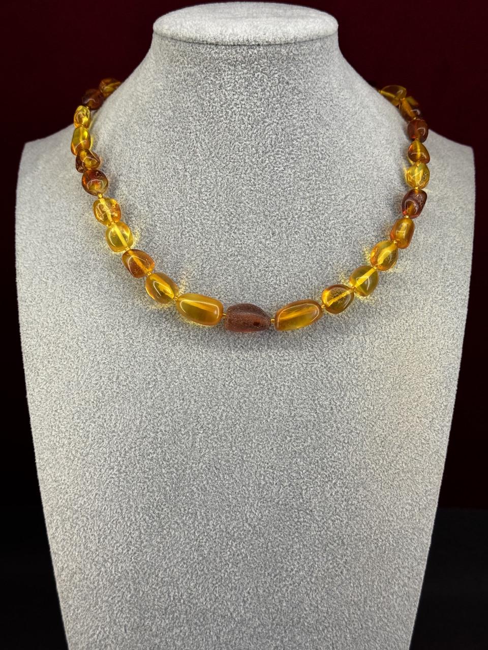 Бусы из янтаря лечебные 43 см (н-875)