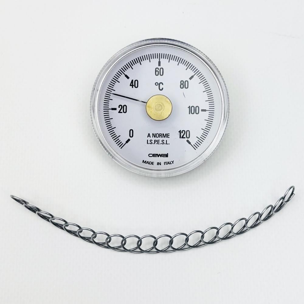 Термометр накладной Boiler Sereis с пружиной 0-120°C 62 мм (30116993)
