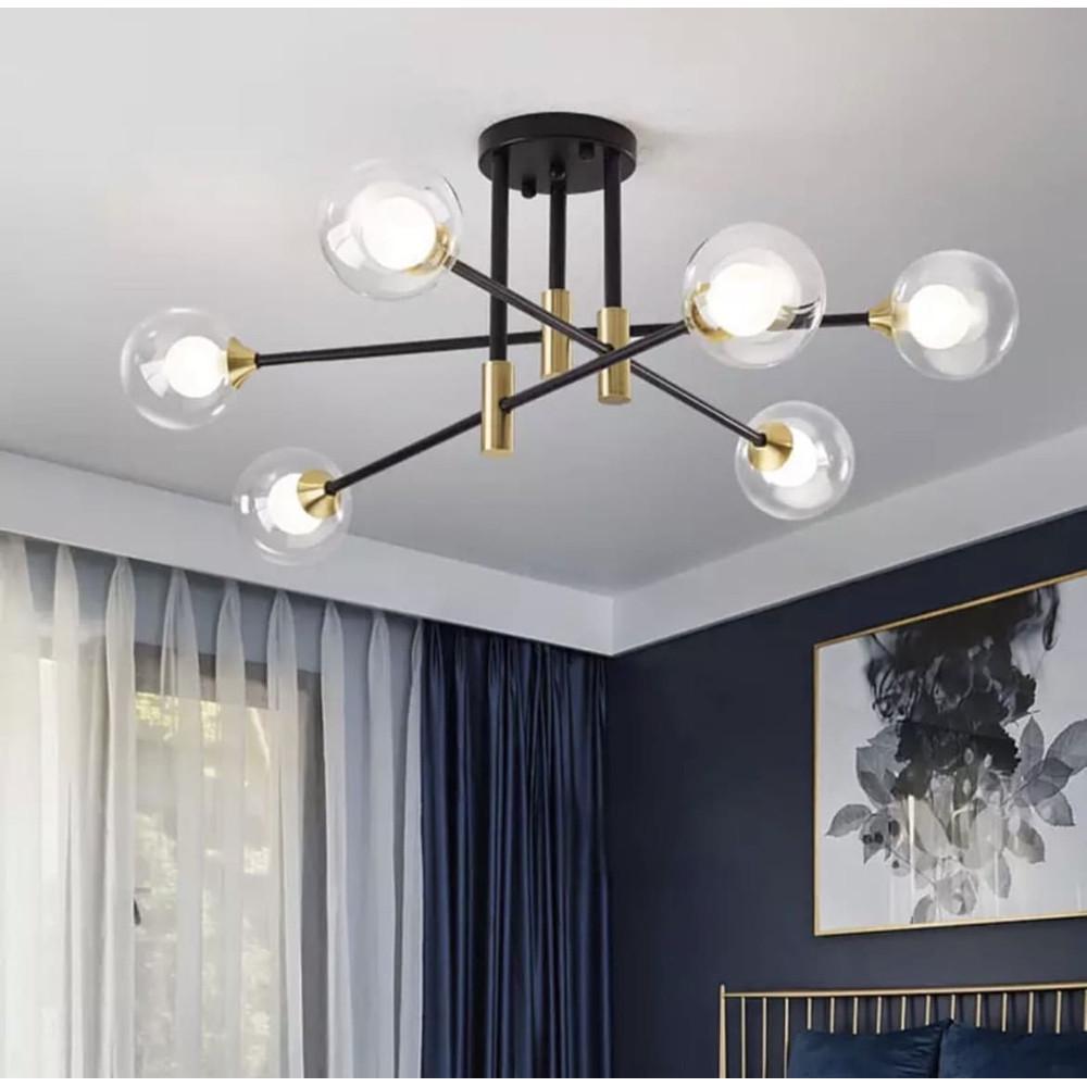 Люстра сучасна з подвійним плафоном на 6 ламп (AOC 18/6) - фото 1 Люстра сучасна з подвійним плафоном на 6 ламп (AOC 18/6) - фото 1