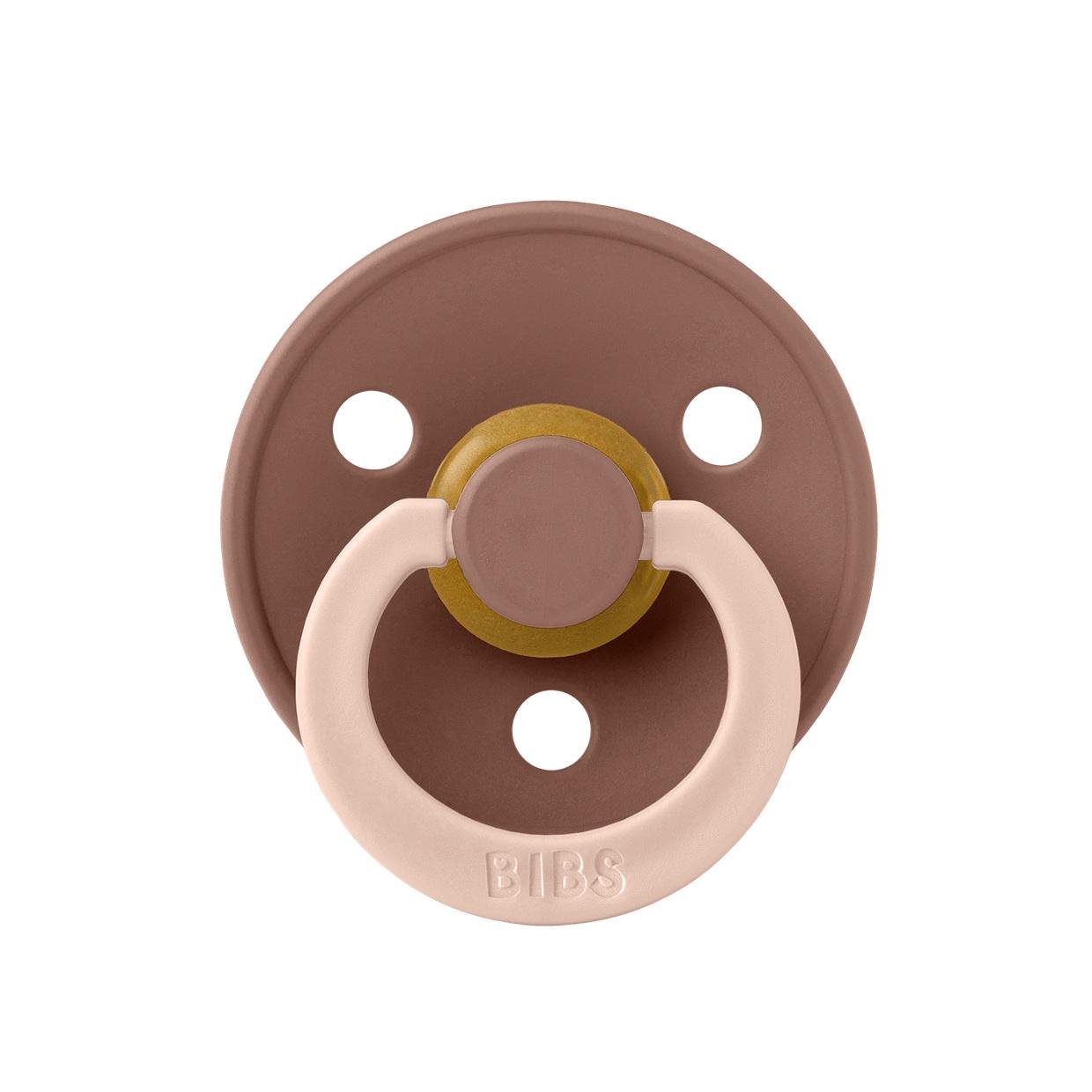 Пустышка BIBS STUDIO COLOUR Fusion 0-6 мес. Woodchuck/Blush