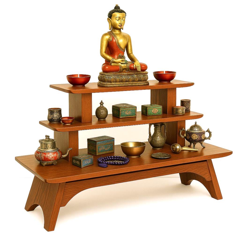 Вівтар для медитації з дерева Піоріс Охра (ЛАТ-001504)