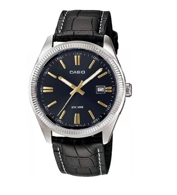 Наручные часы мужские Casio MTP-1302L-1AVDF d 39 мм Черный (2539452505)