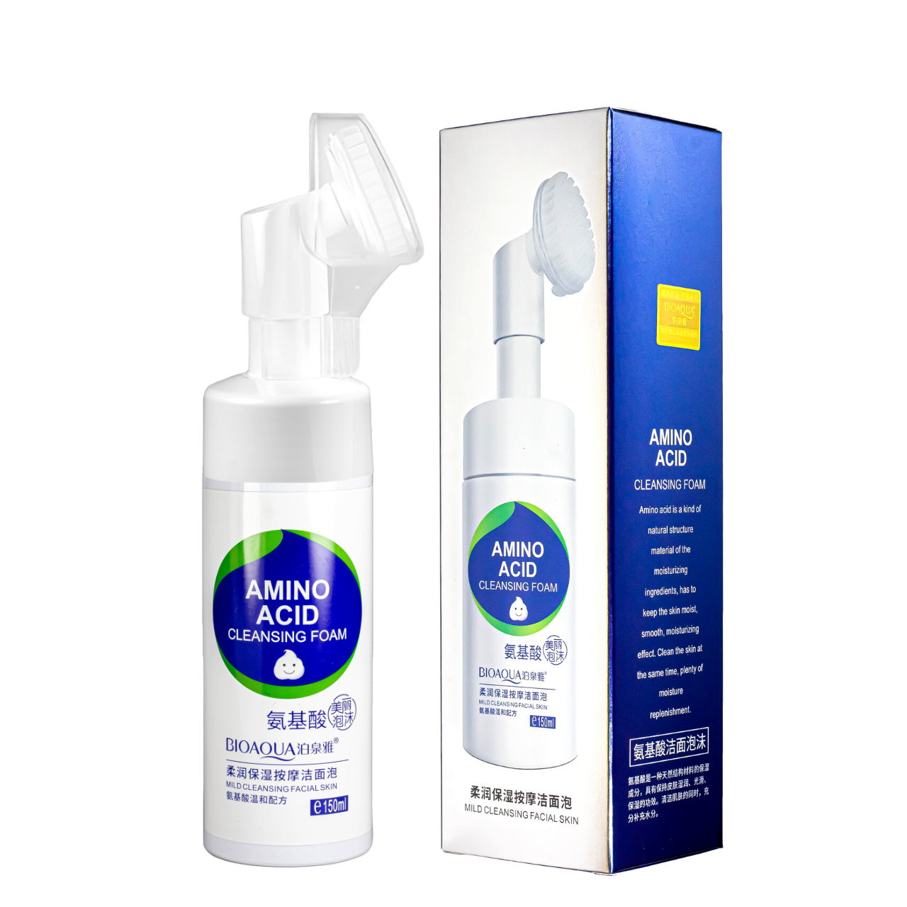 Пенка для умывания Bioaqua Amino Acid со щеточкой 150 мл Пенка для умывания Bioaqua Amino Acid со щеточкой 150 мл
