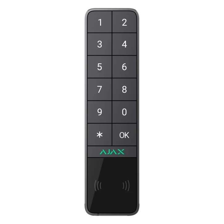Клавіатура бездротова Ajax KeyPad Outdoor Jeweller Graphite (2993152830)