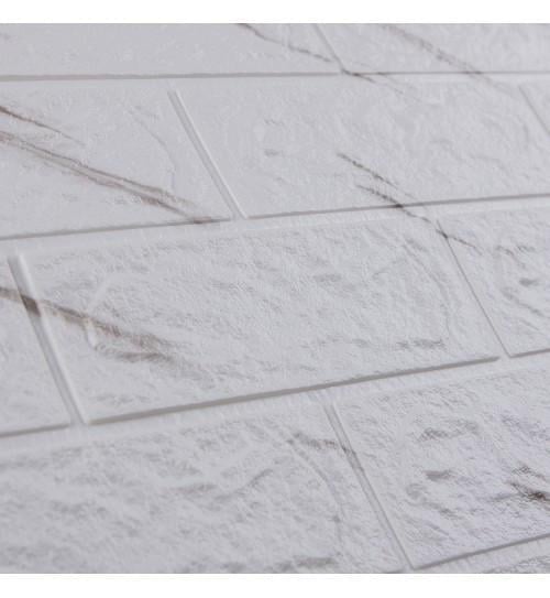 3D-панель Мрамор самоклеящаяся декоративная 770х700х5 мм Белый - фото 2 3D-панель Мрамор самоклеящаяся декоративная 770х700х5 мм Белый - фото 2