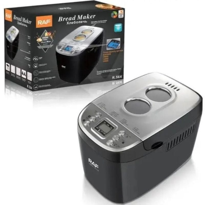 Хлебопечка электрическая RAF R.564 15 программ 850 W (tf7203) - фото 10 Хлебопечка электрическая RAF R.564 15 программ 850 W (tf7203) - фото 10