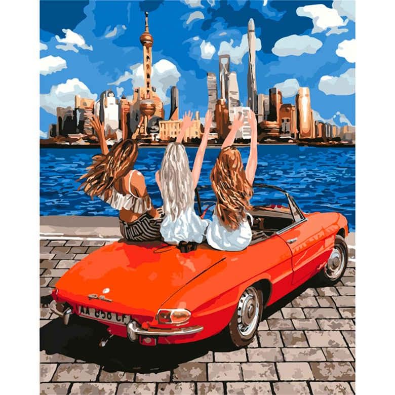 Картина по номерам Идейка КН4712 Девочки-подружки 40х50 см (L058108)