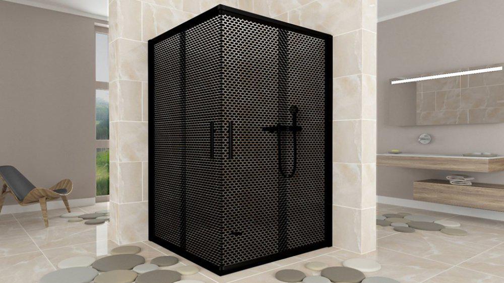Душова кабіна Aquanil INDIANA тонована перфорація 80x80x190 см Dark (Indiana80Dark)