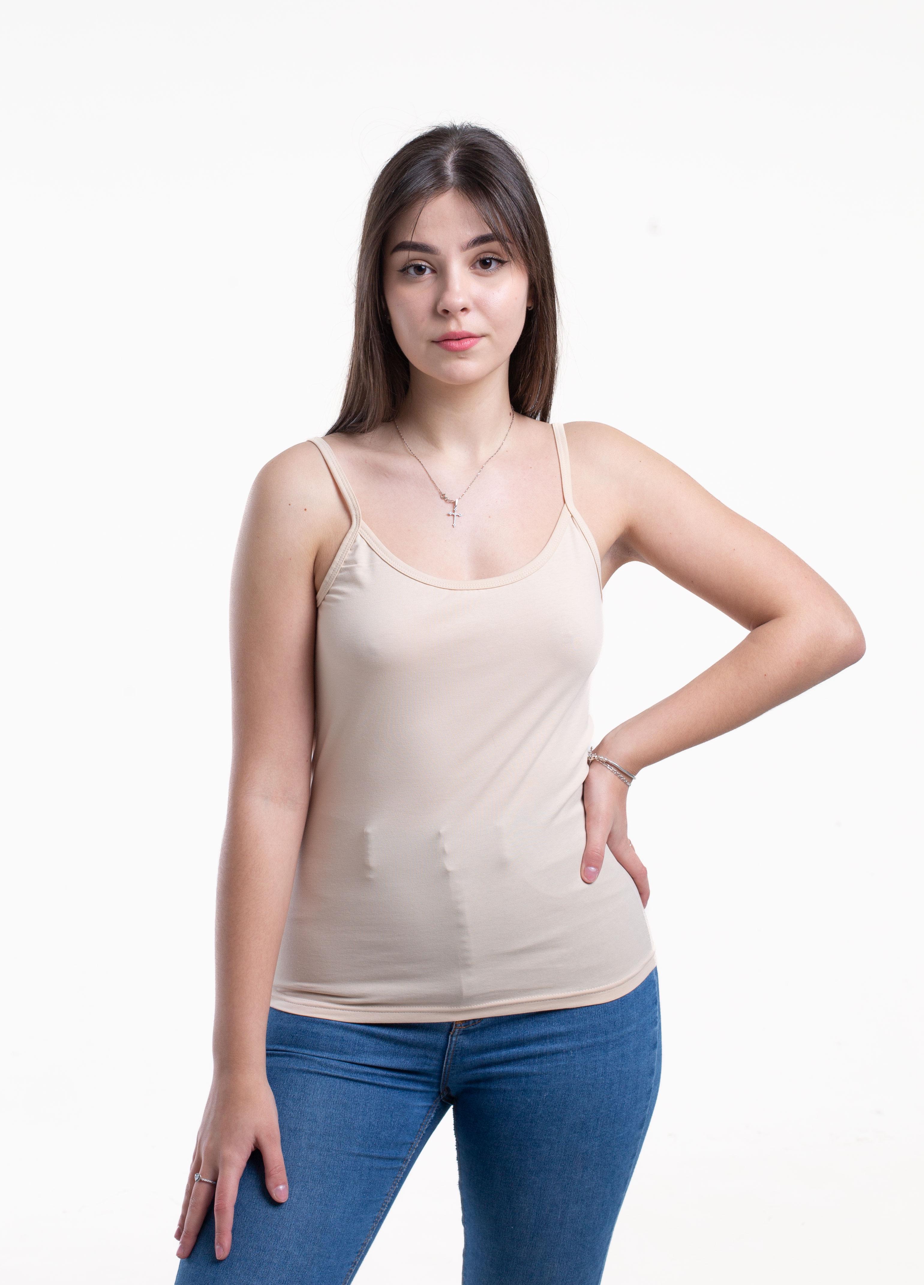 Майка женская Наталюкс XL Бежевый (4121354121351)