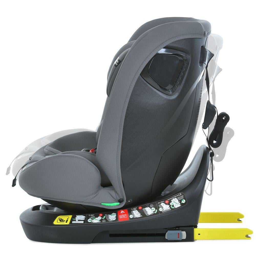 Автокрісло від народження El Camino ME 1188 i-HOLD i-SIZE R129 з поворотом на 360° до 150 см Shadow Gray (2763045294) - фото 5