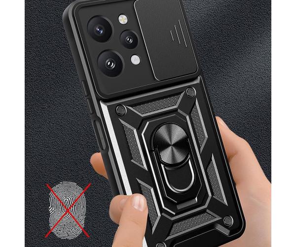 Чехол накладка Ricco Camera Sliding для Xiaomi Redmi 12 Черный - фото 3 Чехол накладка Ricco Camera Sliding для Xiaomi Redmi 12 Черный - фото 3