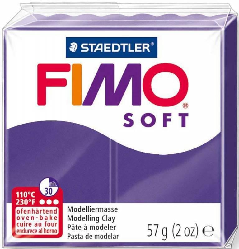 Глина полимерная Fimo Soft 57 г Сливовая (8020-63)