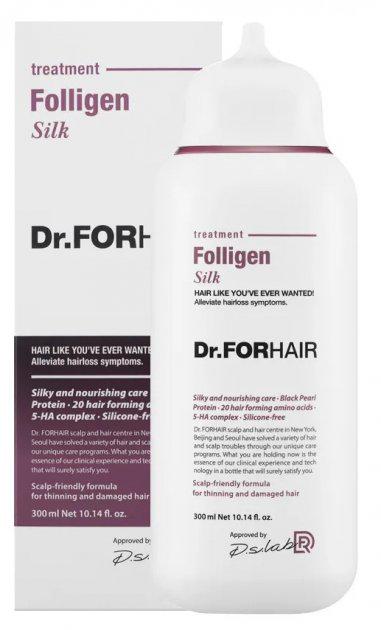 Маска-кондиционер восстанавливающая Dr.FORHAIR Folligen Silk Treatment для поврежденных волос 10 мл (1794053411)