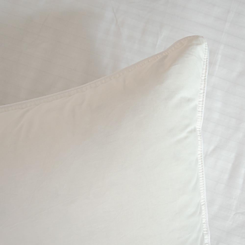 Подушка пухова преміум якості YouStar сатин пружна 40x40 см Білий (psat-40x40-p50-white) - фото 5