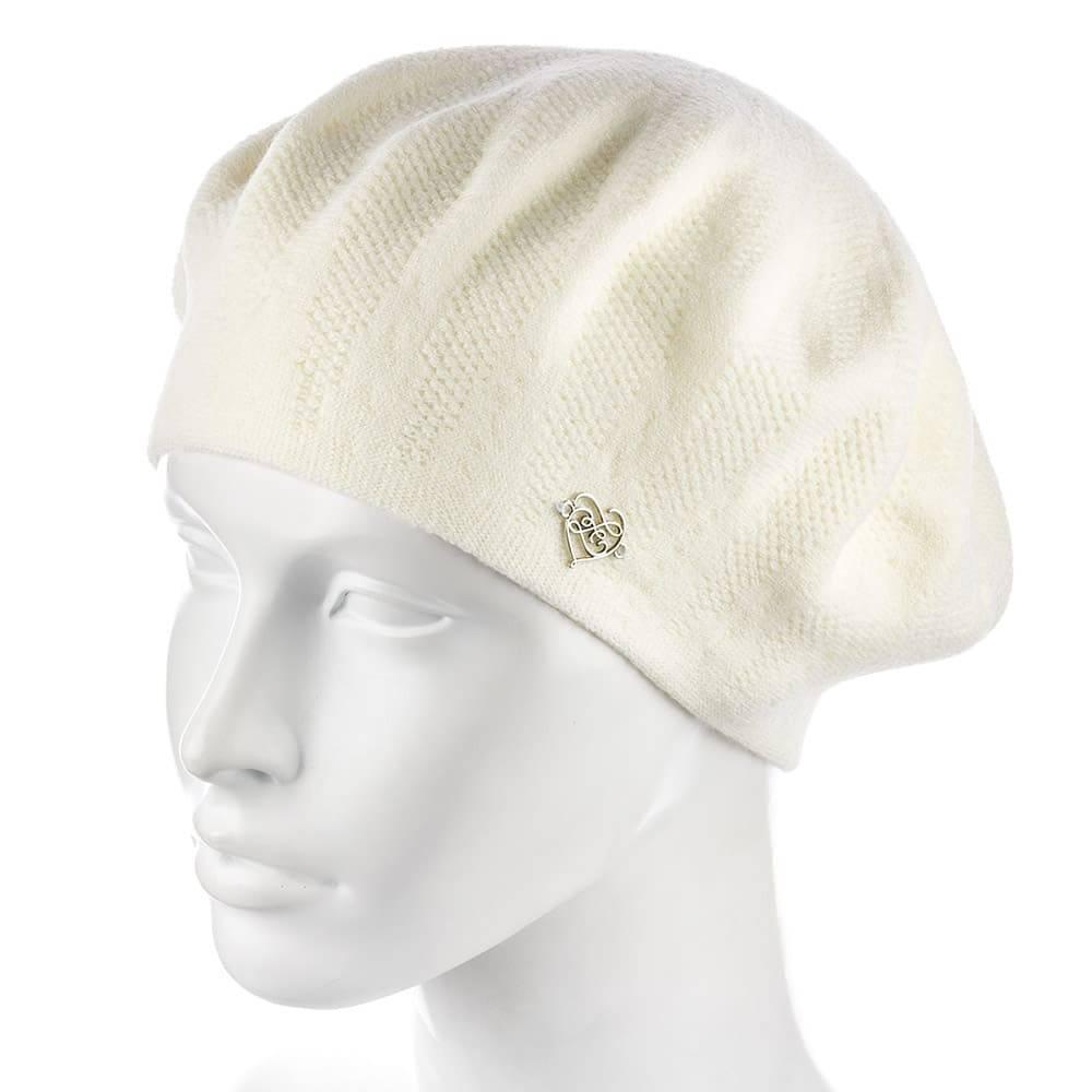Берет женский Zolly ZH193 двойной Молочный