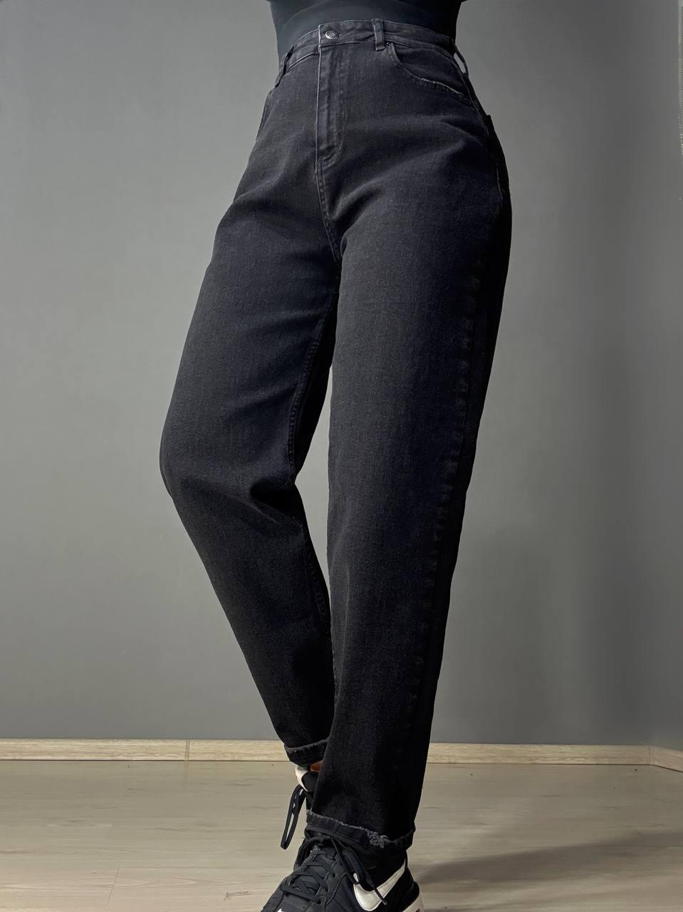 Джинси жіночі Mikaletta 13129 МОМ банани батал великі розміри р. 34 Чорний (5202) - фото 4 Джинси жіночі Mikaletta 13129 МОМ банани батал великі розміри р. 34 Чорний (5202) - фото 4