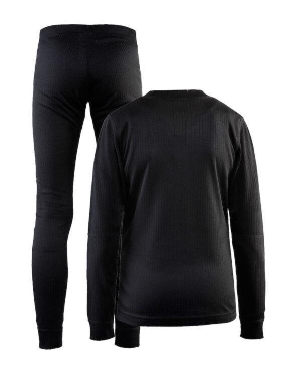 Комплект термобелья CRAFT Baselayer Set 1905355-999000 детский 74-80 см Black - фото 2