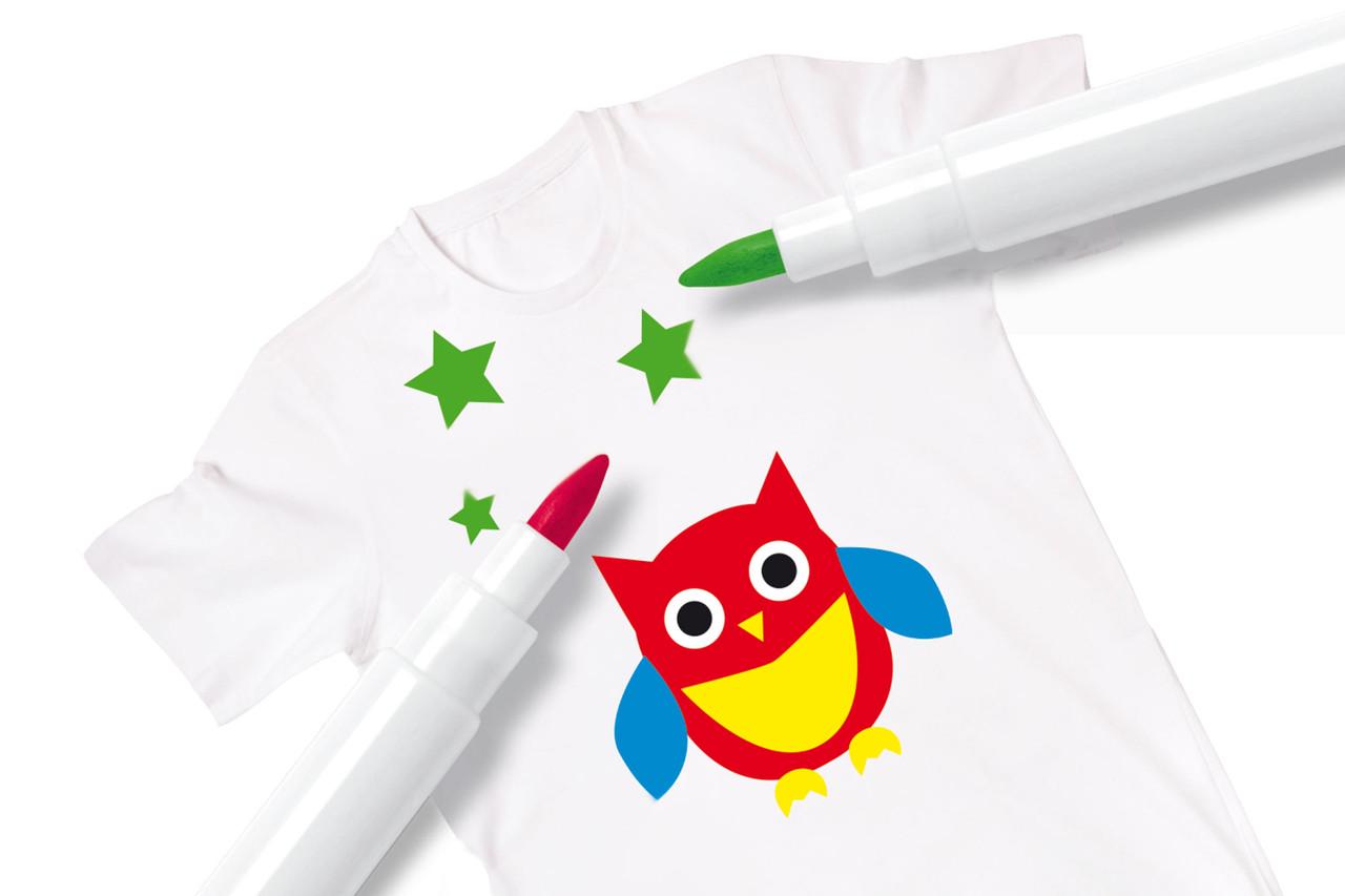 Фломастери для тканини Malinos текстильні 10 шт. (300010) - фото 4