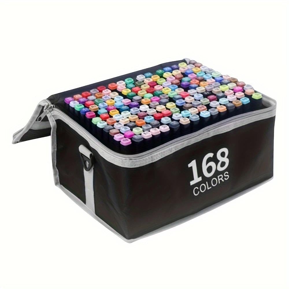 Набор скетч маркеров для рисования Touch Raven А5 в корпусе 168 цветов