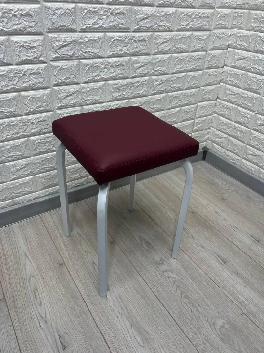 Табурет кухонний Tutty 30х30х45 см Бордовий/Білий (28374187)