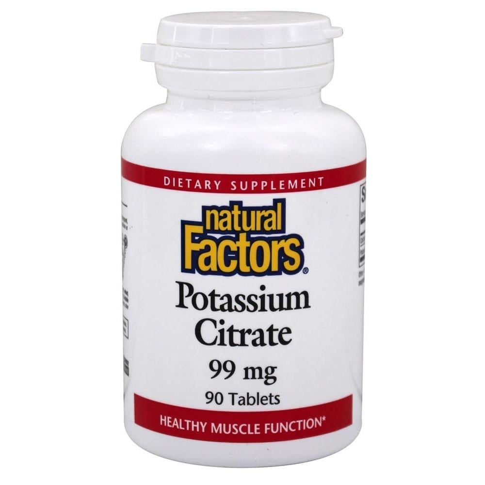 Цитрат калия Natural Factors Potassium Citrate 99 мг 90 Tablets
