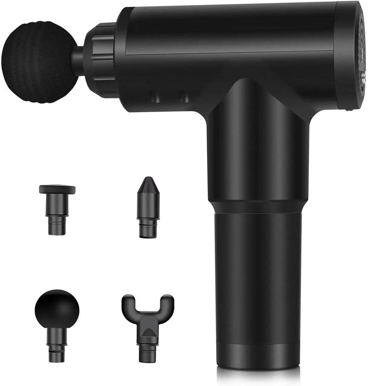 Масажер для м'язів RIAS Fascial Gun GB-820 ручний акумуляторний Black (3_04945) Масажер для м'язів RIAS Fascial Gun GB-820 ручний акумуляторний Black (3_04945)