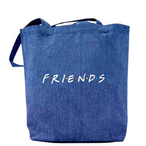 Шоппер Friends 37x41 см Джинс (340913-61-43770)
