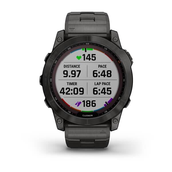 Смарт-часы Garmin Fenix 7X Sapphire Solar DLC + силиконовый ремешок Черный/Серый - фото 9