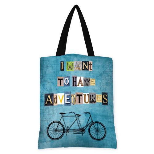 Сумка женская тканевая Presentville I want to have adventures (SV LV024 BL) Сумка женская тканевая Presentville I want to have adventures (SV LV024 BL)