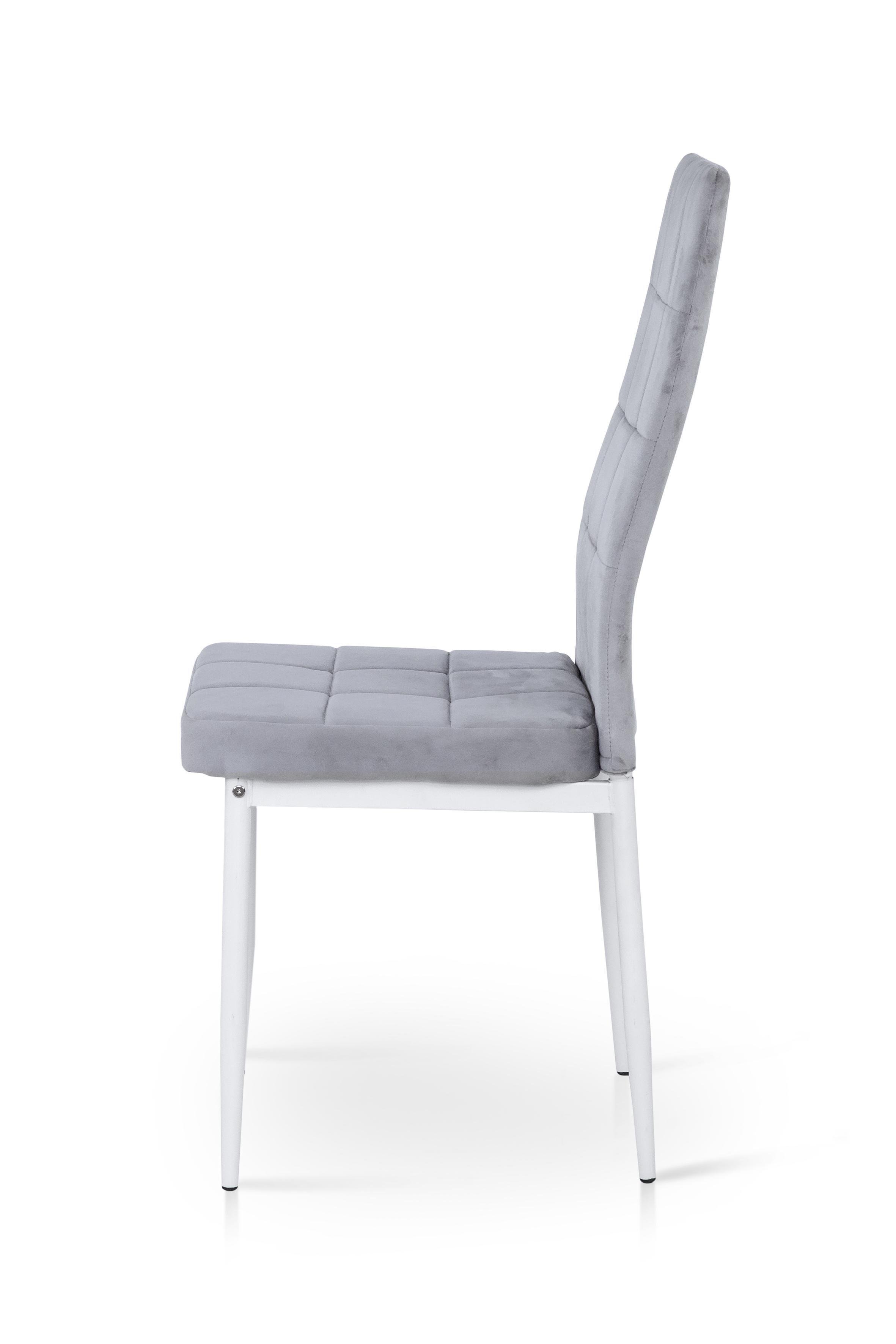 Стілець для кухні та вітальні ГРЕЙС Айс 410х980х510 мм Білий/Світло-сірий (GAА0057286) - фото 3 Стілець для кухні та вітальні ГРЕЙС Айс 410х980х510 мм Білий/Світло-сірий (GAА0057286) - фото 3