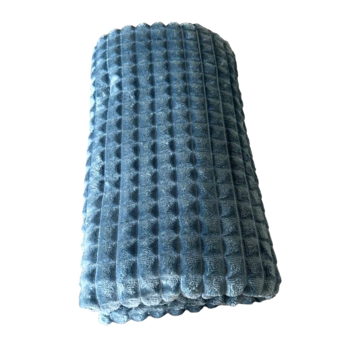 Плед Koloco Крокодил євро 220х240 см Бірюзовий (39310) Плед Koloco Крокодил євро 220х240 см Бірюзовий (39310)