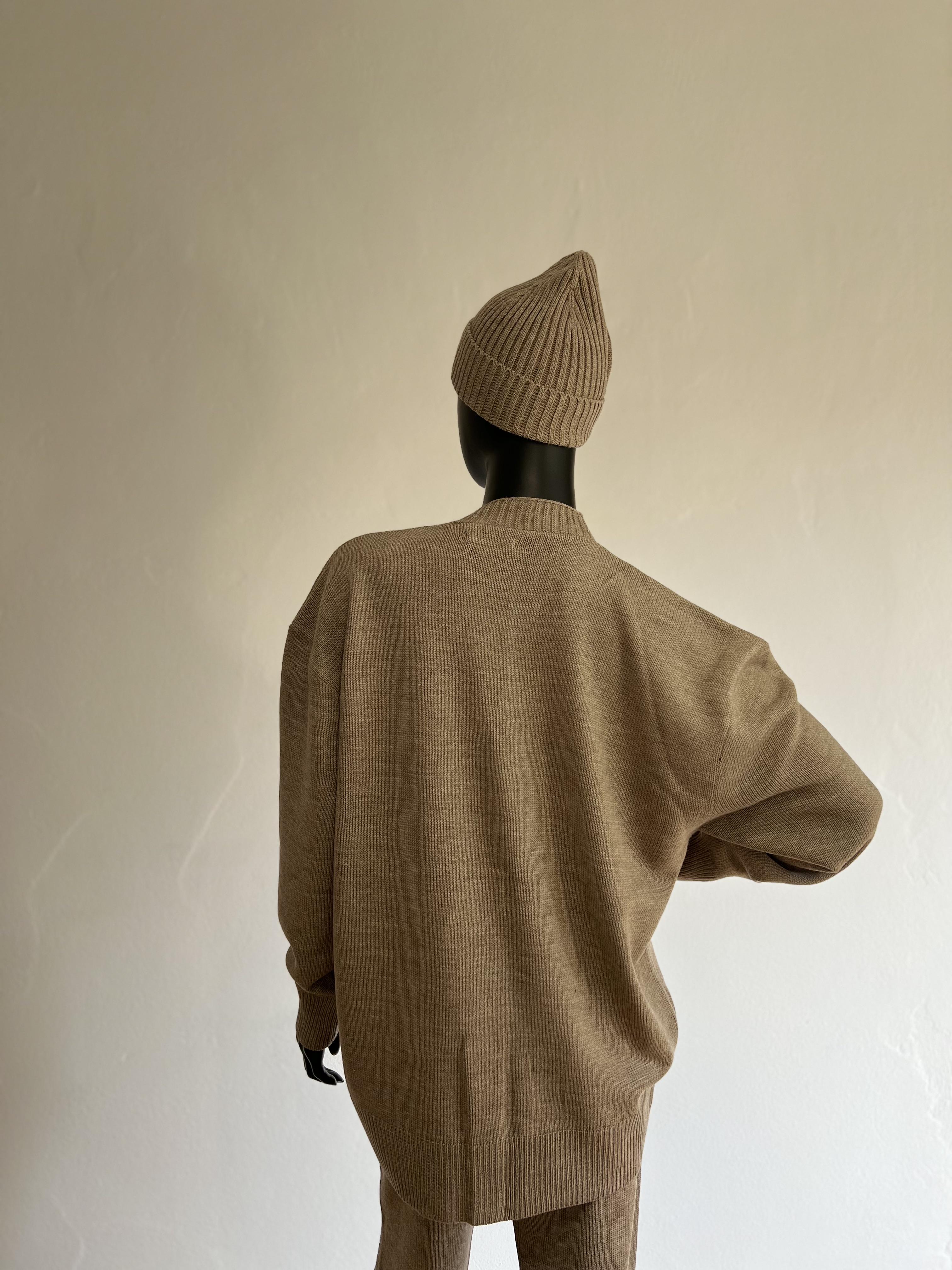 Кардиган вязаный на зиму-весну WALERI one size Коричневый